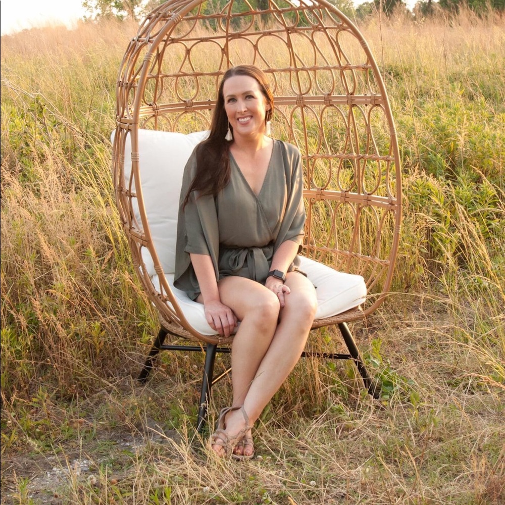 Lulu's Ain't It Grand Olive Green Romper